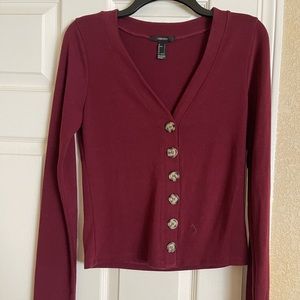 Forever 21 button up sweater size LArge